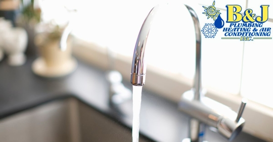 Photo of a faucet running